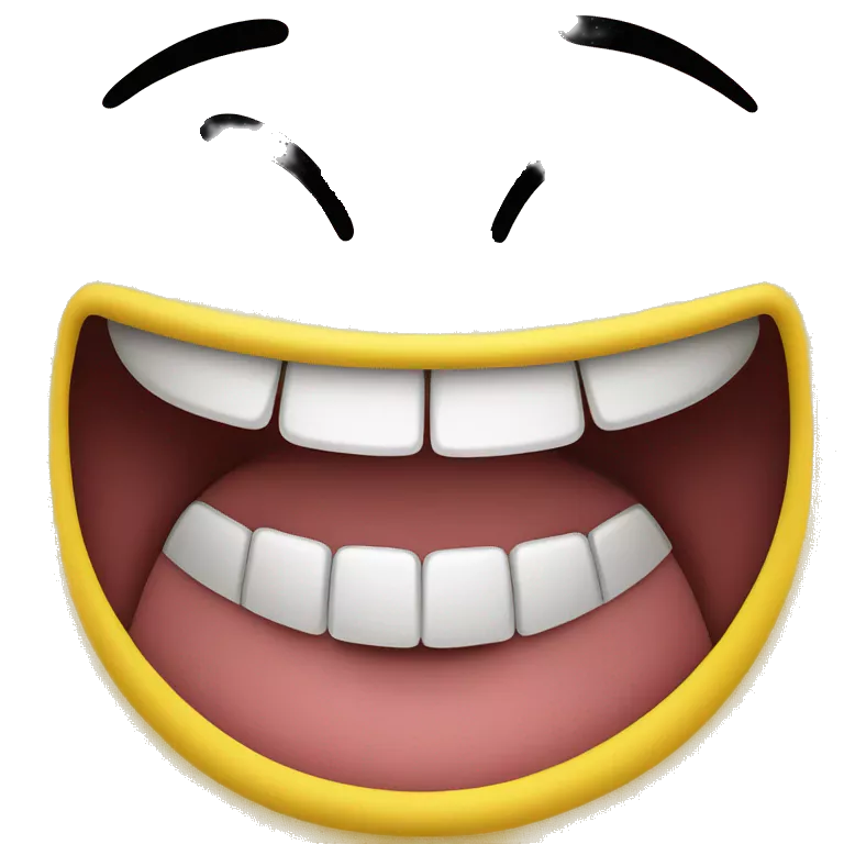 Grinning Face
A yellow face with simple, open eyes and a broad, open smile, showing upper teeth and tongue on some platforms. Often conveys general pleasure and good cheer or humor.