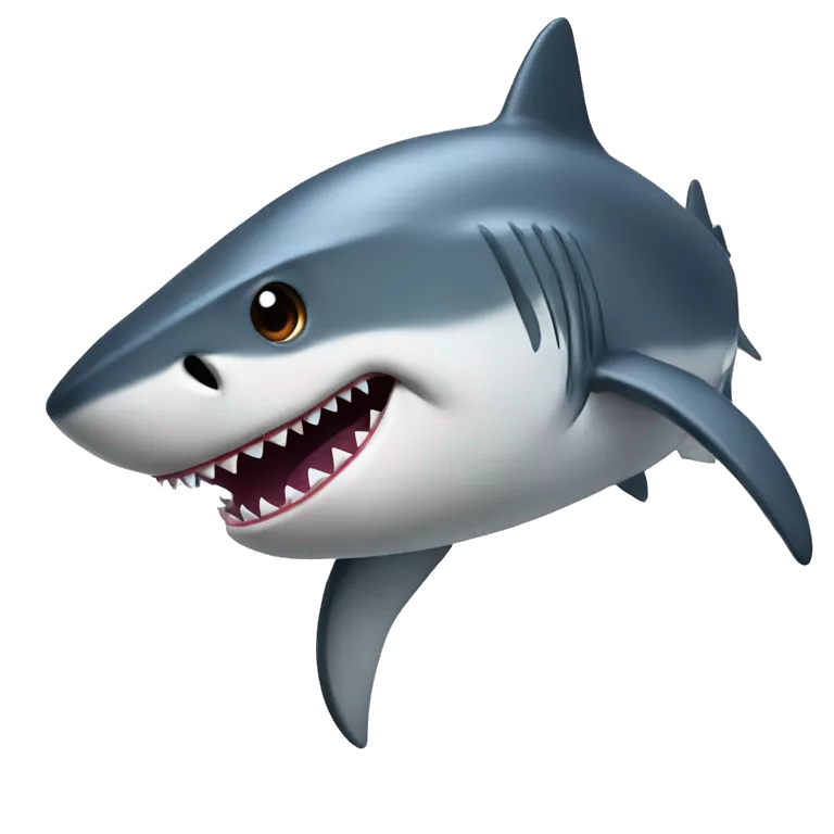 Shark as mind blowing emoji