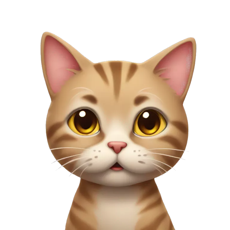 A cute cat is blowing kisses