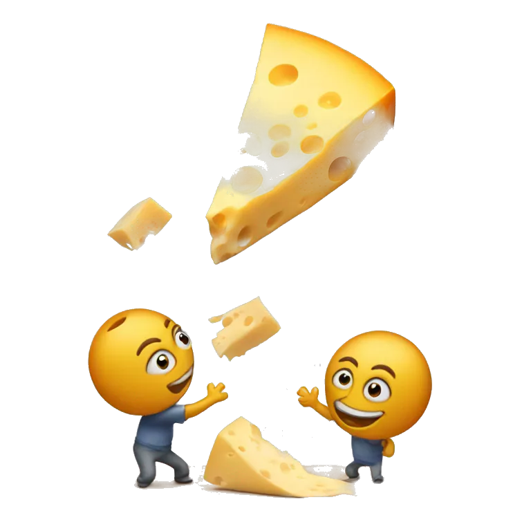 cheese throwing out another cheese