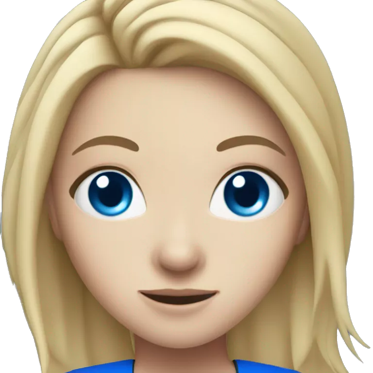 White  girl with blue eyes playing volleyball