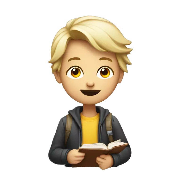 bored demotivated young student holding book