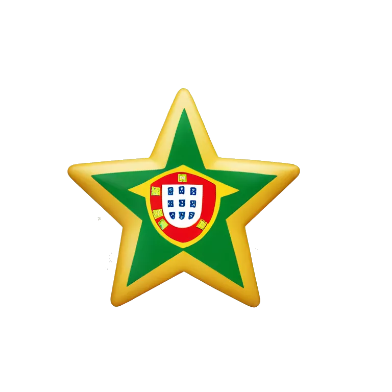 Portugal flag with review stars underneath
