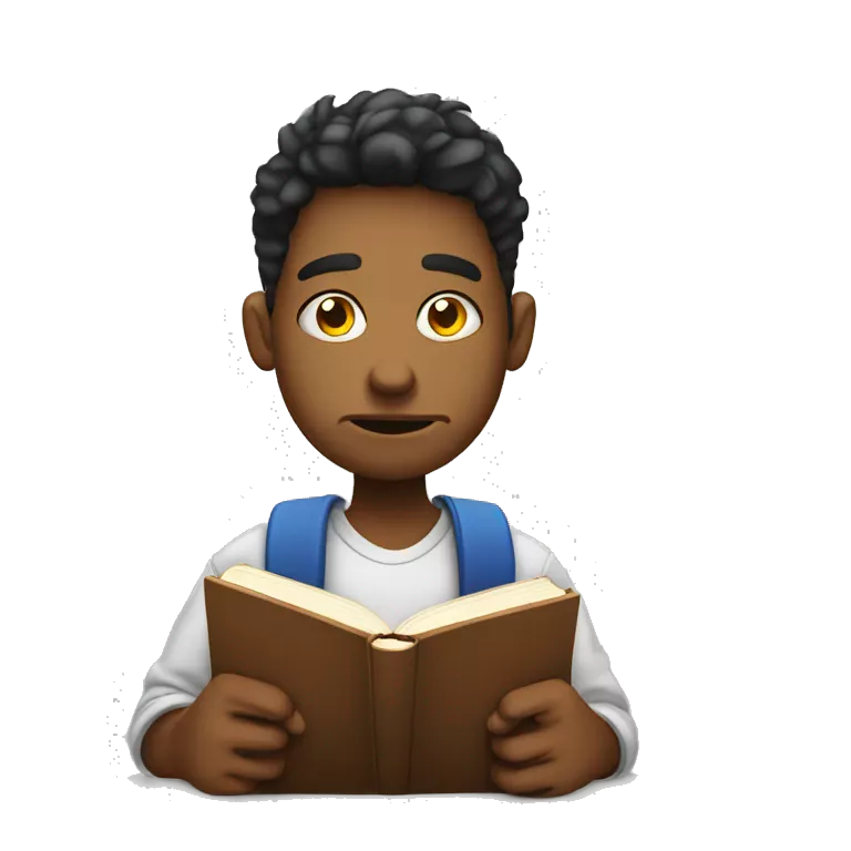 highly bored demotivated young student holding book