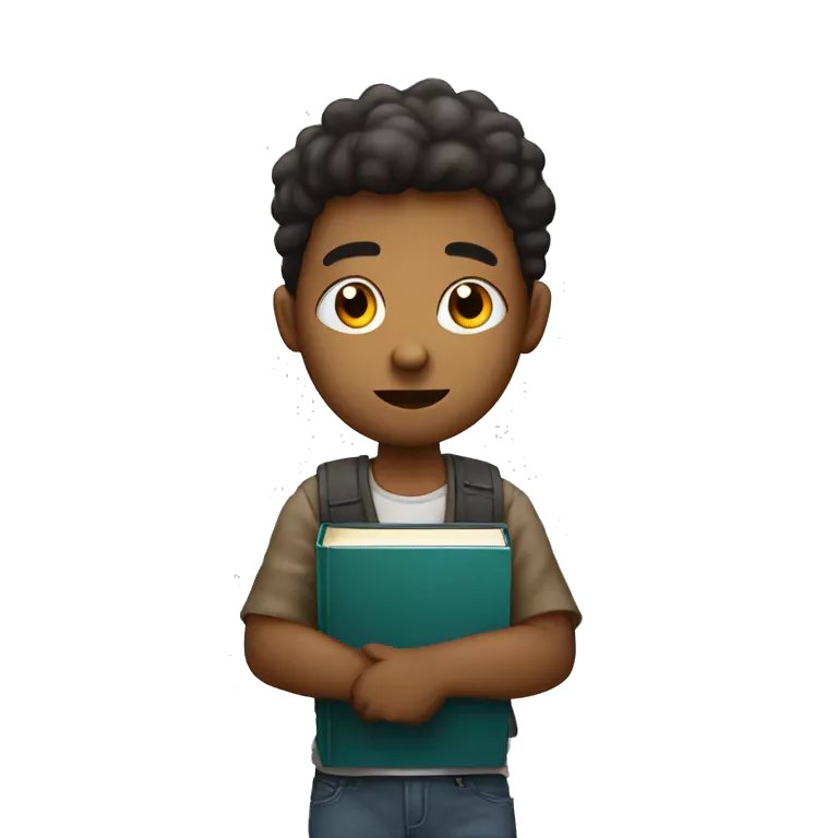 bored demotivated young student holding book