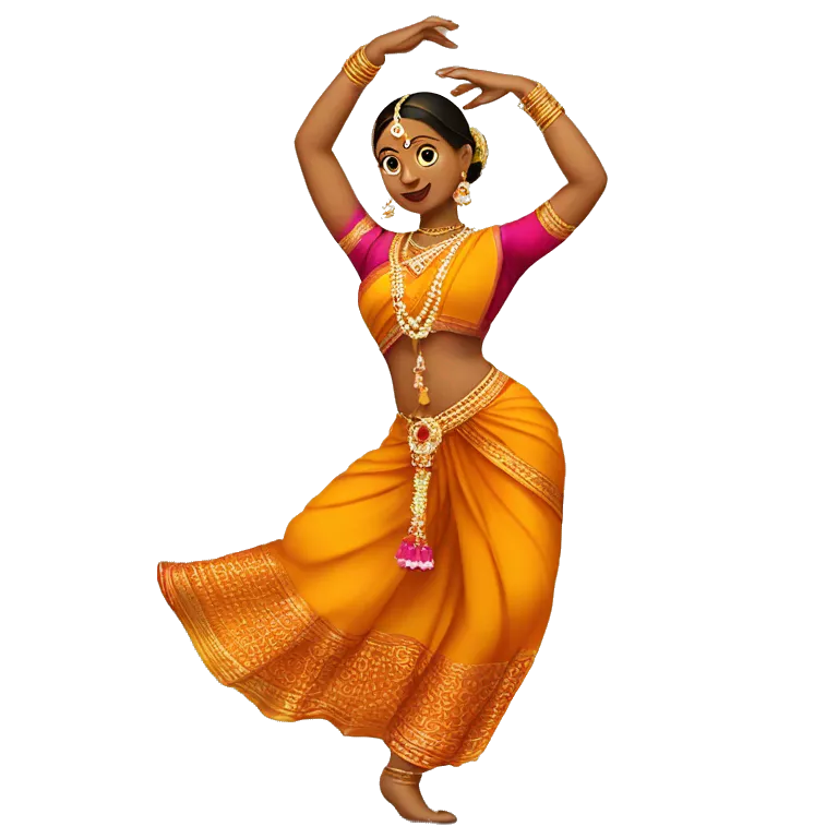 Women dancing in Bharatanatyam