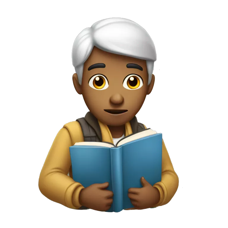bored demotivated young student holding book