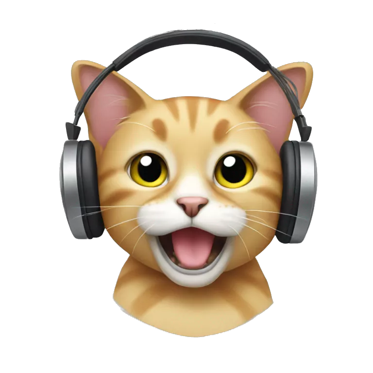 cat hearing music