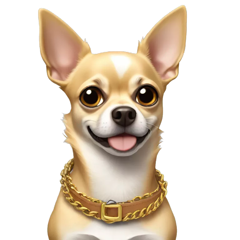 Chihuahua con collar que diga Jose