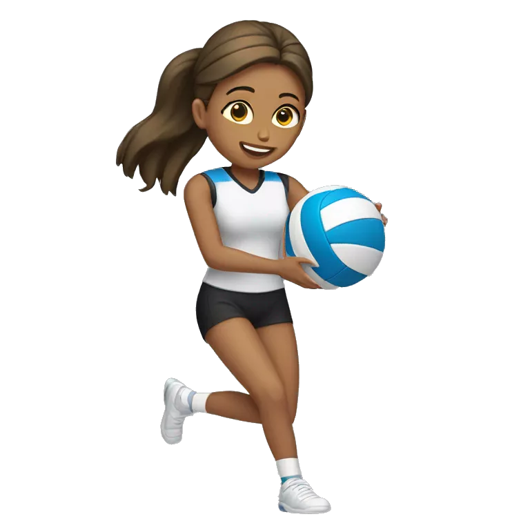 Girl playing volleyball #2