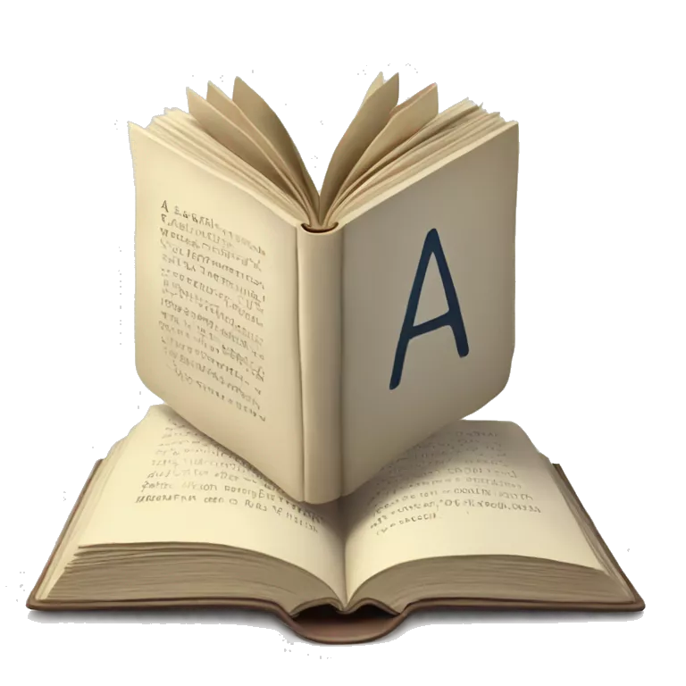 An amcient  open book with the letters AI inside the book