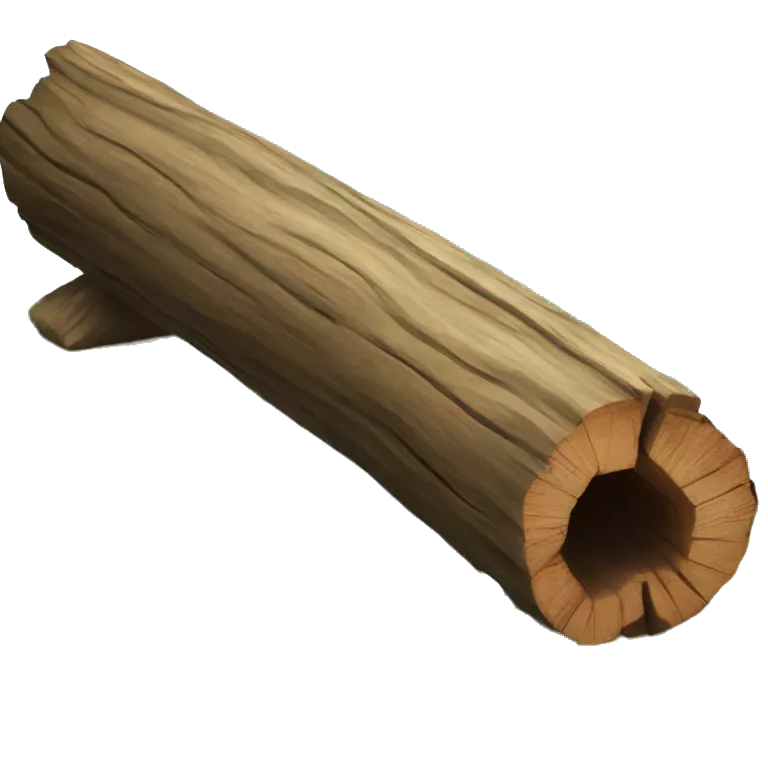 a log with foliage and a frame of view