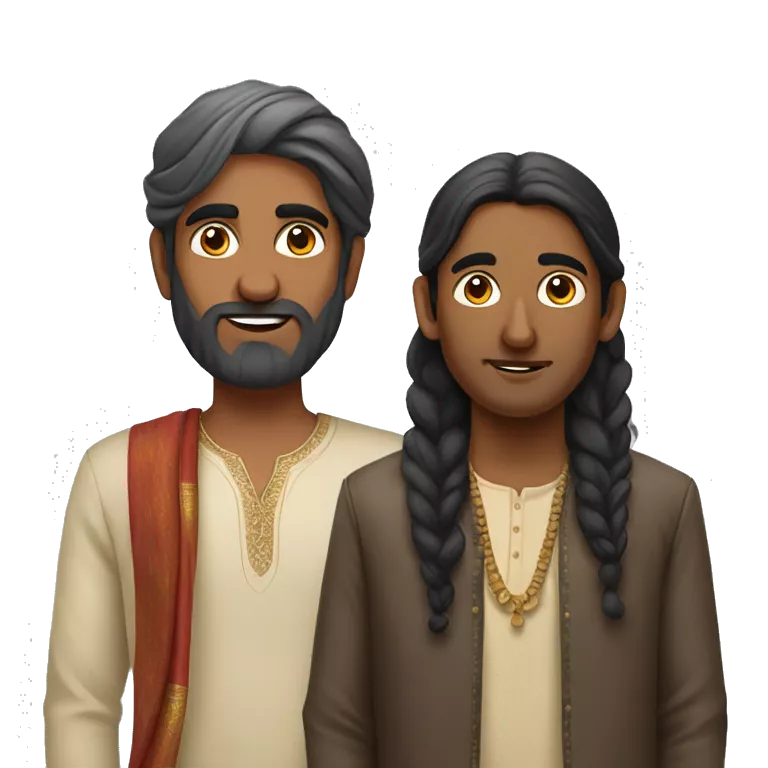 North Indian man and South Indian man