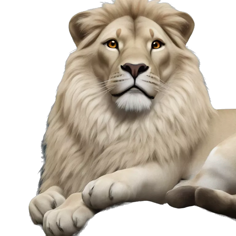 majestic lion resting peacefully
