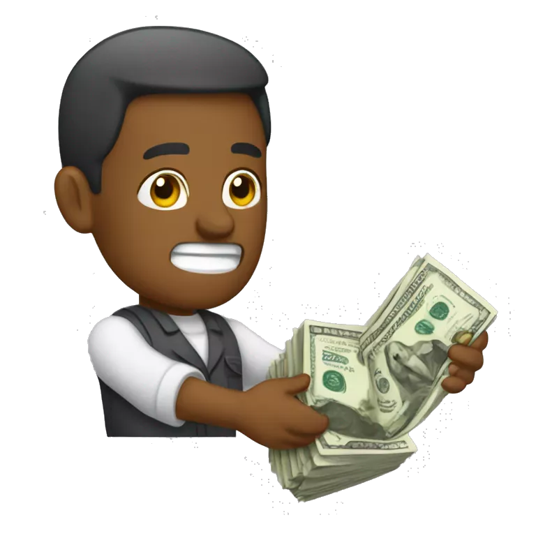 abogada cargando dinero