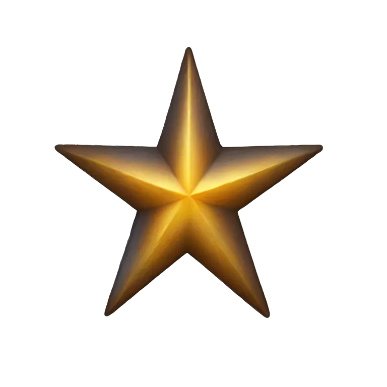 Star bIt's a star, but only 3/4 of this star is painted.