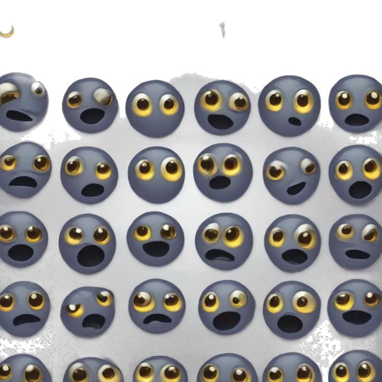 An Eldritch many eyed face, each of the eight eyes glowing, many wings coming out from all round the head.