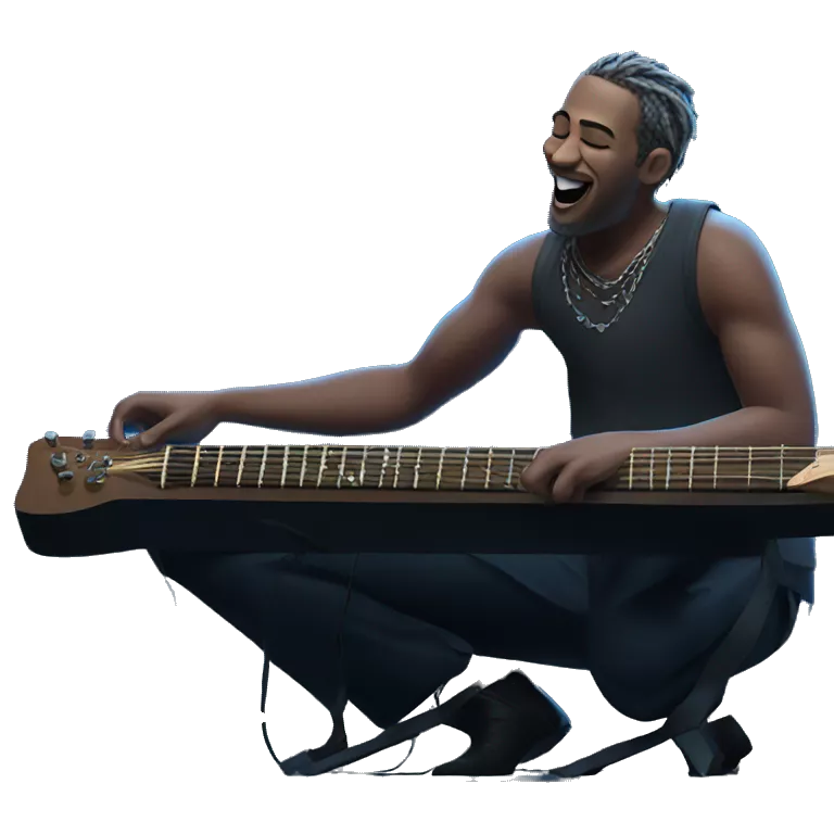 musician playing guitar on stage