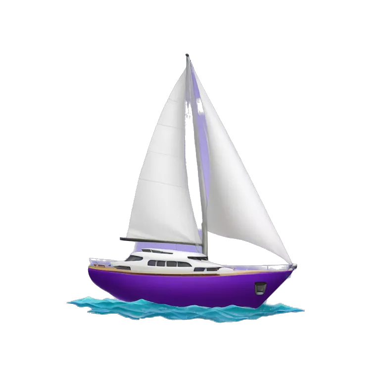 Purple yacht