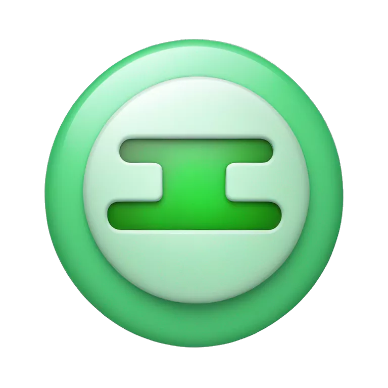 pause button round green