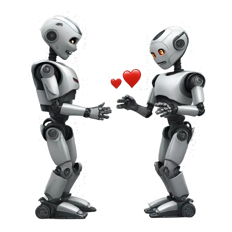 robot proposing to another robot