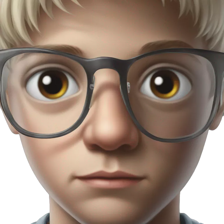 serious boy glasses portrait portrait