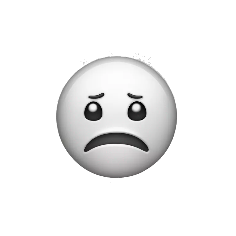 Drool emoji but the drool is white