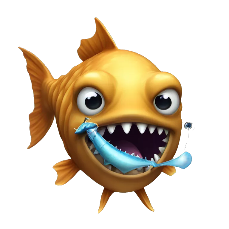 Anglerfish with a lure