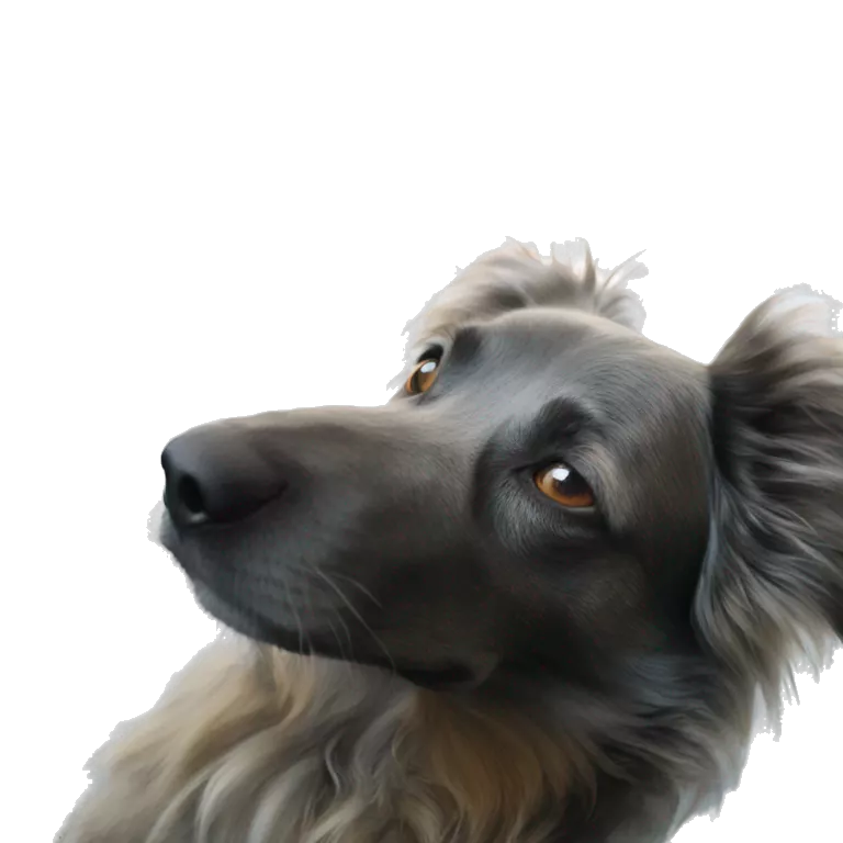 loyal dog waits patiently