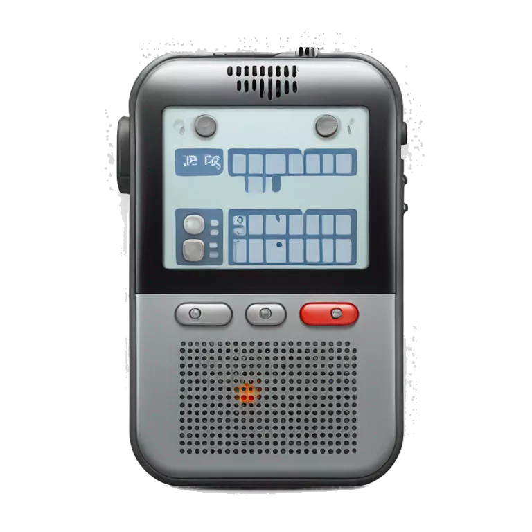 voice recorder memo device with screen an two buttons