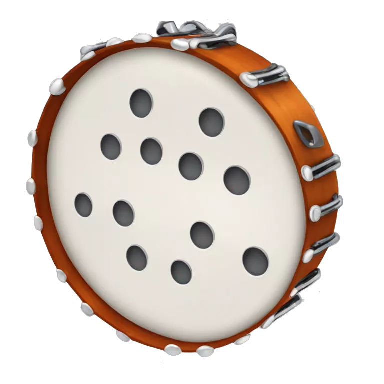 tambourine with metal jingles