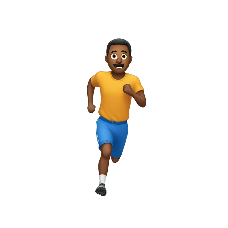 run forrest run with blue shirt