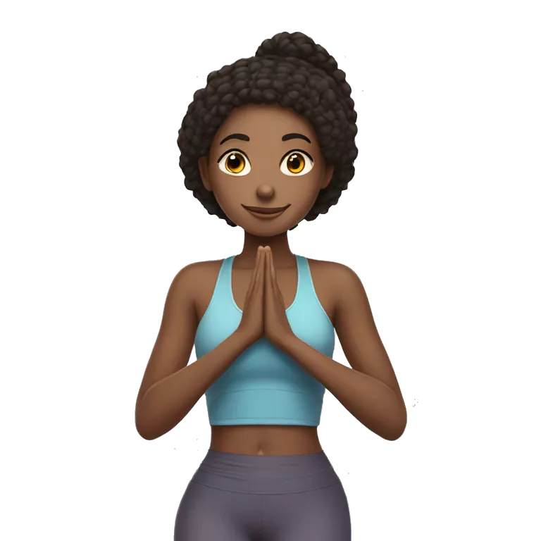 gen z/millennial girl, wearing a yoga outfit + holding a yoga matt