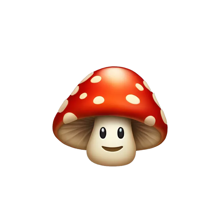 Red Mushroom with happy face