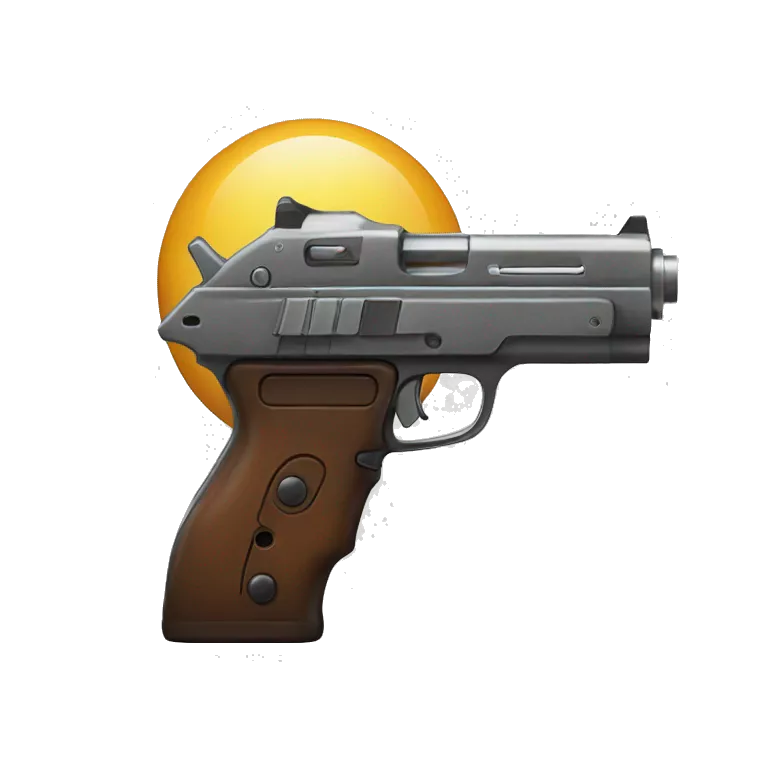Pew pew gun with a face