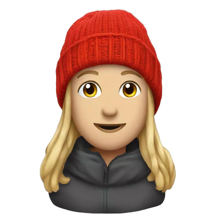 red knit beanie (just the beanie)