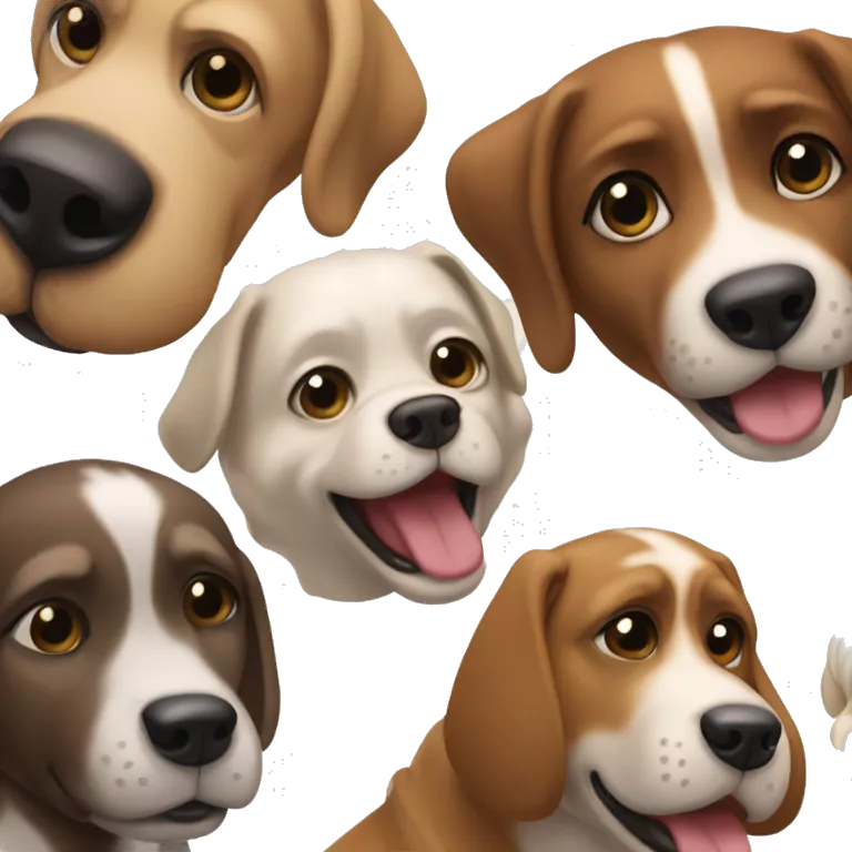 Perros enfadados de cuerpo entero actuando como humanos
