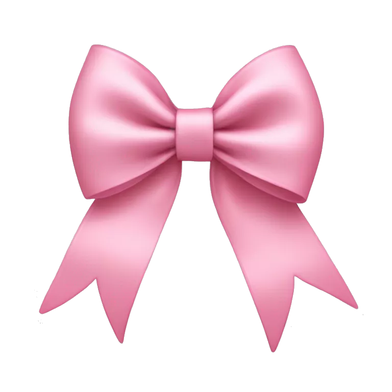 light pink bow on light pink bow
