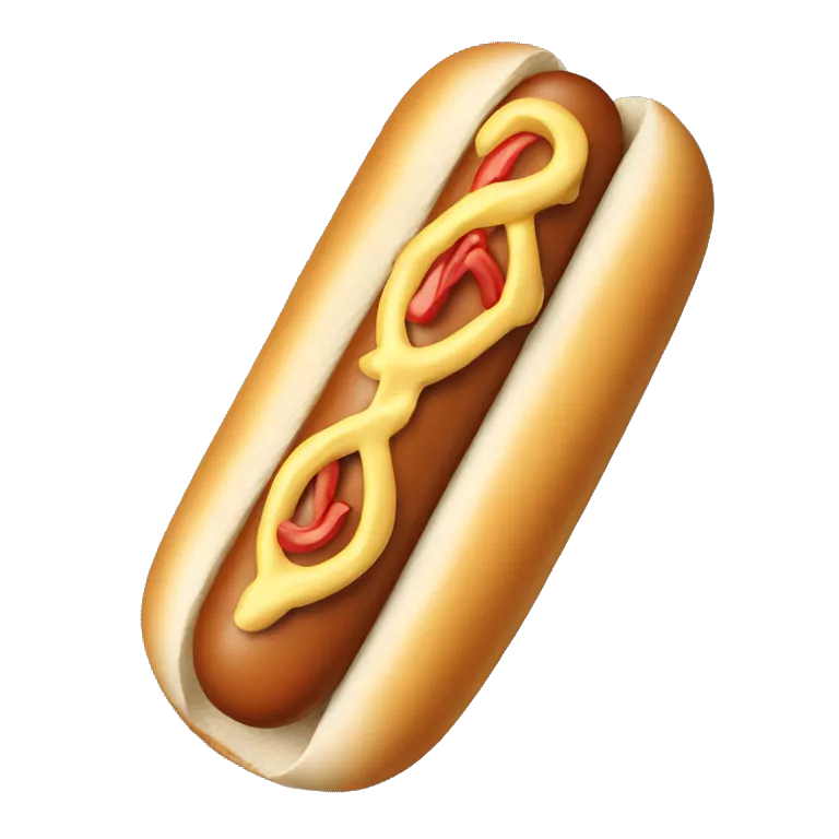 Mayonnaise hotdog