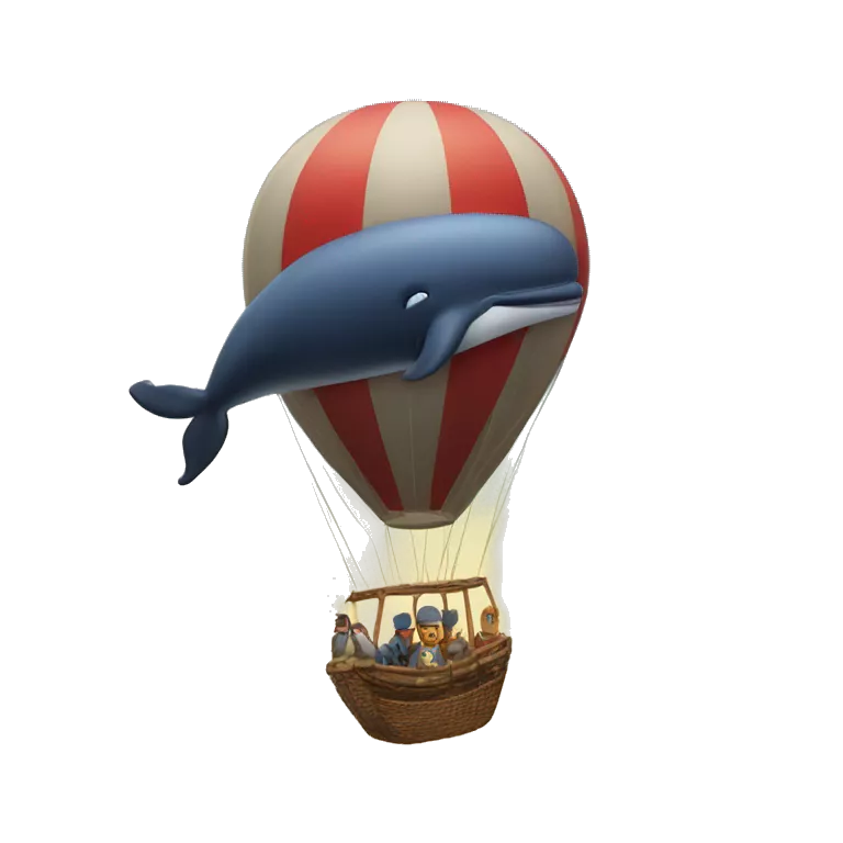 whale hot air baloon