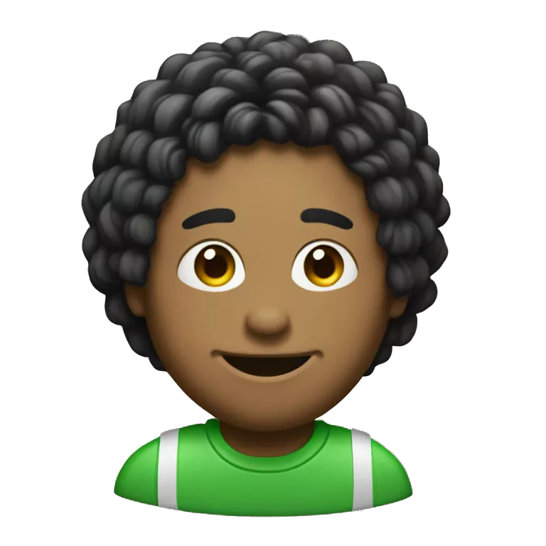 Crea un emoji que sea un círculo verde con tres rayas negras, las rayas estilo como las del wifi