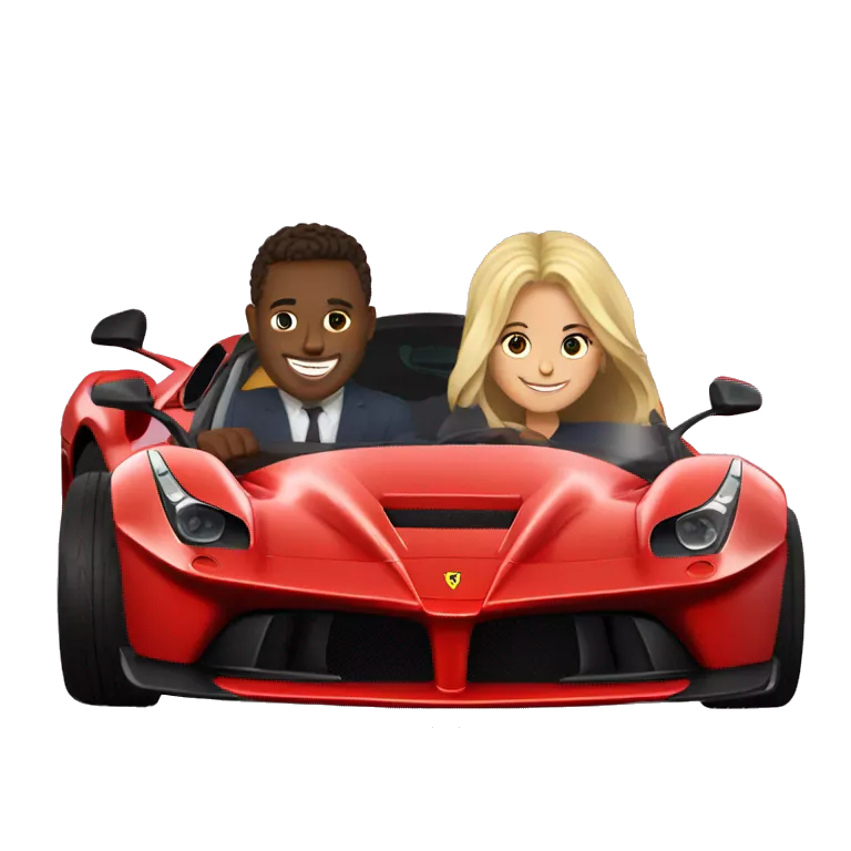 brunette man sitting with blonde girl sitting in
Ferrari Laferrari