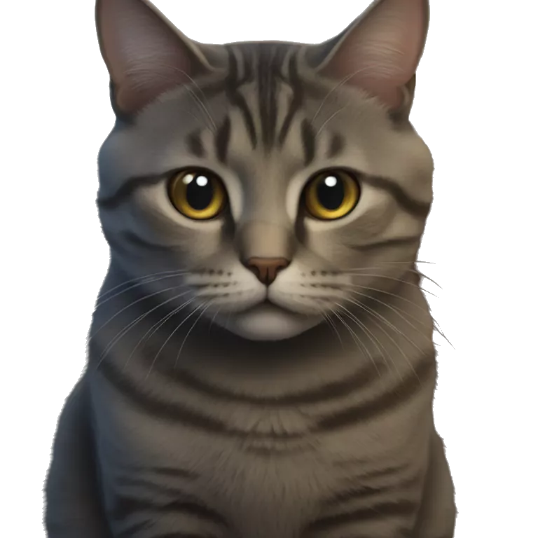 curious cat stares at camera
