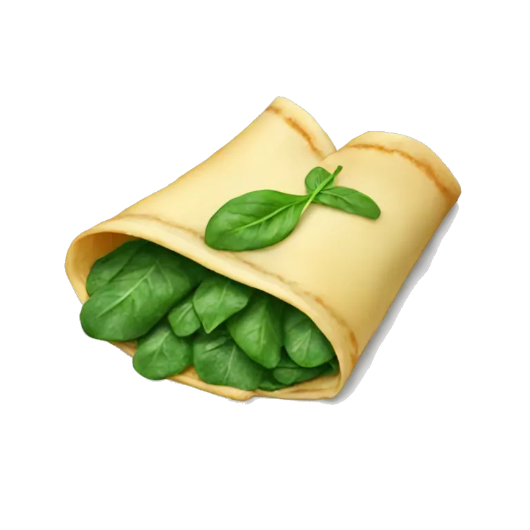 Spinach crepe