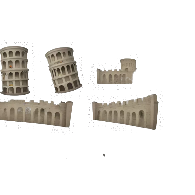 Broken Pisa tower