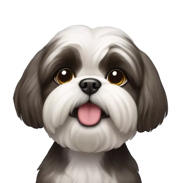 shi tzu dog happy