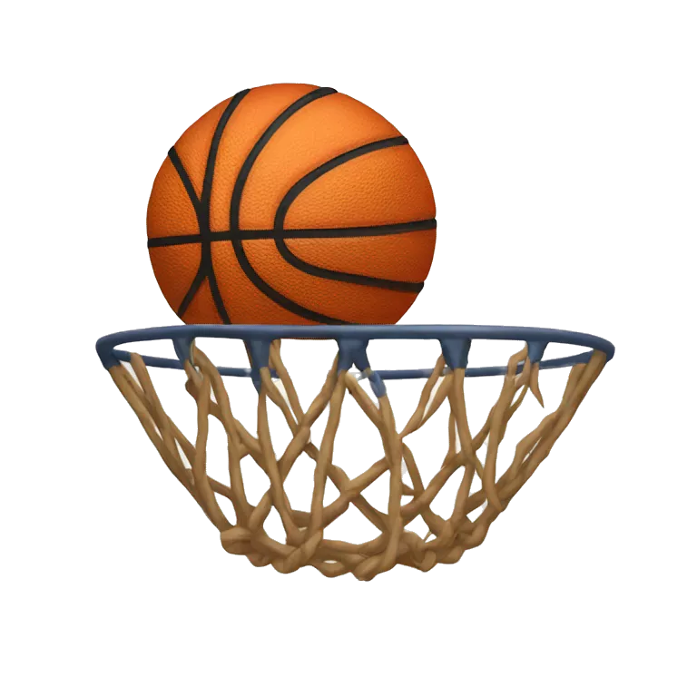 Pelota de baloncesto con una corona