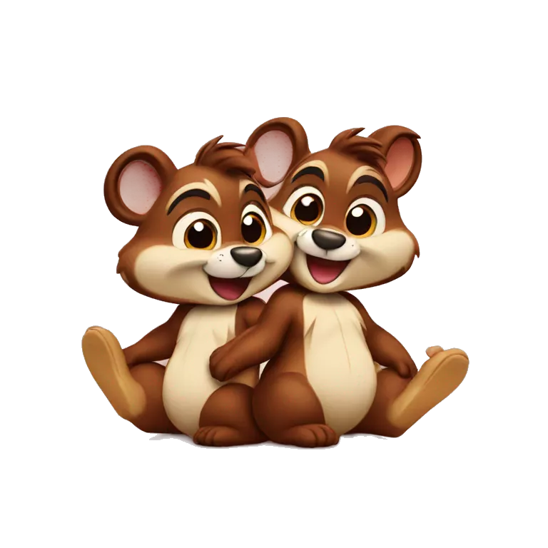 Chip and dale in love