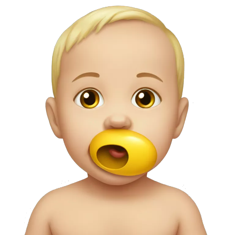 baby with pacifier in mouth