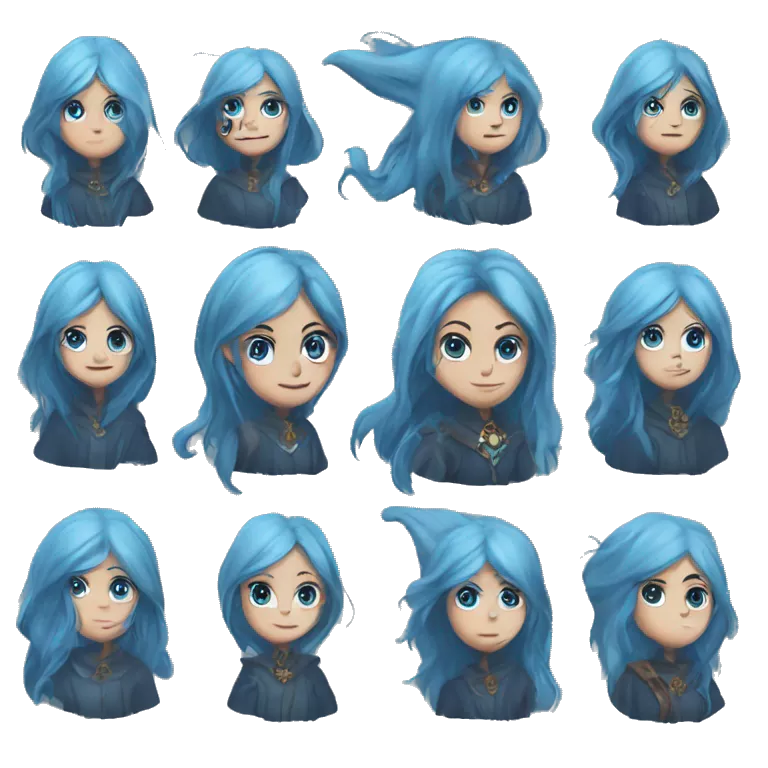 ranni the witch, blue skin, blue hair, blue clothes, the ice witch, elden ring